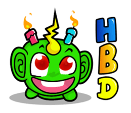 Karoo Hnorn-hoo crazy worm sticker #5740633