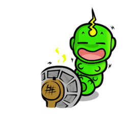 Karoo Hnorn-hoo crazy worm sticker #5740640