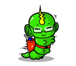 Karoo Hnorn-hoo crazy worm sticker #5740641
