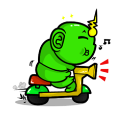 Karoo Hnorn-hoo crazy worm sticker #5740642