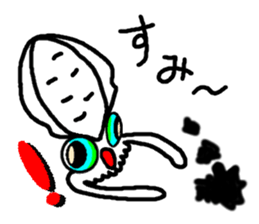 Squid fishing sticker #5740663