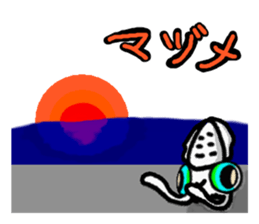 Squid fishing sticker #5740666