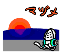 Squid fishing sticker #5740666
