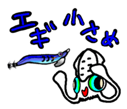 Squid fishing sticker #5740677