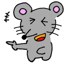 GONEZUMI mouse sticker #5740781