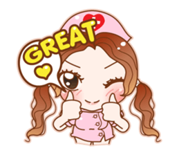 Pinky Cosplay Girl sticker #5740825