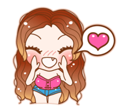 Pinky Cosplay Girl sticker #5740879