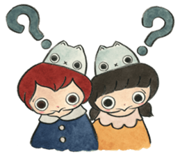 Children and animals sticker #5740893