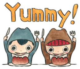 Children and animals sticker #5740894