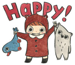 Children and animals sticker #5740897