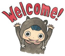 Children and animals sticker #5740899