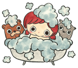 Children and animals sticker #5740909