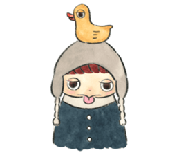 Children and animals sticker #5740920