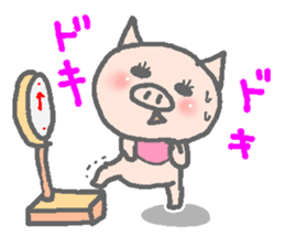 Diet pig Sticker sticker #5741135