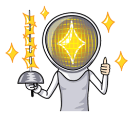 fencing in love sticker #5741454