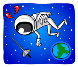 fencing in love sticker #5741457