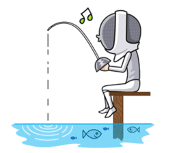 fencing in love sticker #5741459