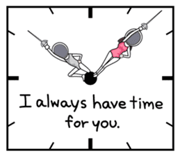 fencing in love sticker #5741460