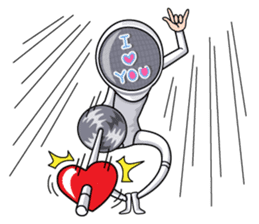 fencing in love sticker #5741461