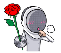 fencing in love sticker #5741462