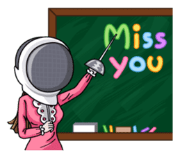 fencing in love sticker #5741463