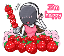 fencing in love sticker #5741466