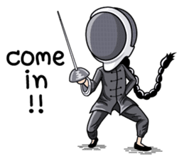 fencing in love sticker #5741474