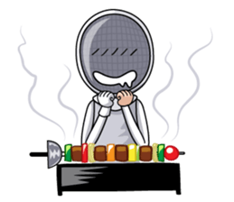 fencing in love sticker #5741477