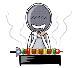 fencing in love sticker #5741477