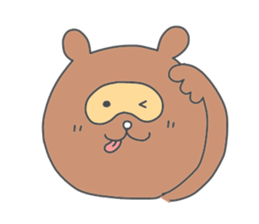a raccoon dog -TANUKI- sticker #5742404