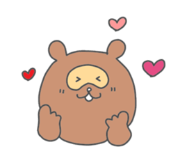 a raccoon dog -TANUKI- sticker #5742407