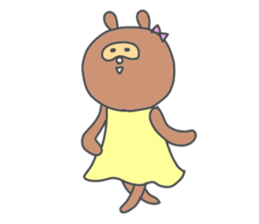 a raccoon dog -TANUKI- sticker #5742408