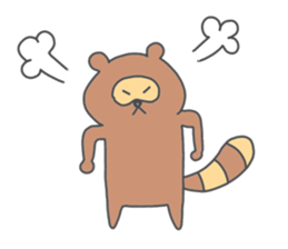 a raccoon dog -TANUKI- sticker #5742416