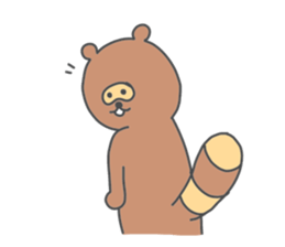 a raccoon dog -TANUKI- sticker #5742419