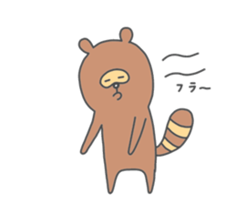 a raccoon dog -TANUKI- sticker #5742430