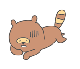 a raccoon dog -TANUKI- sticker #5742431