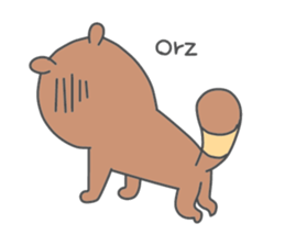 a raccoon dog -TANUKI- sticker #5742433