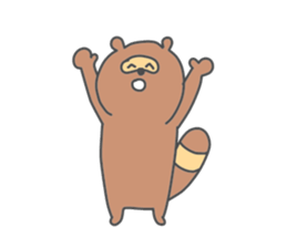 a raccoon dog -TANUKI- sticker #5742436