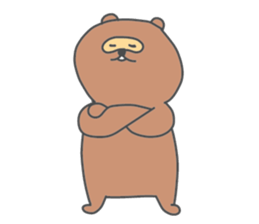 a raccoon dog -TANUKI- sticker #5742441