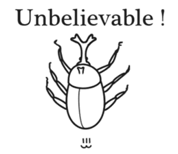 Feelings of beetle. sticker #5742484