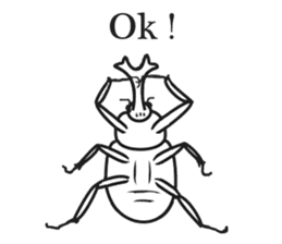 Feelings of beetle. sticker #5742487