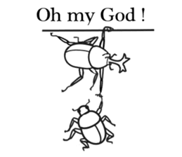 Feelings of beetle. sticker #5742490