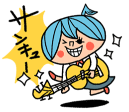 Go for it! Wind music sticker #5742534