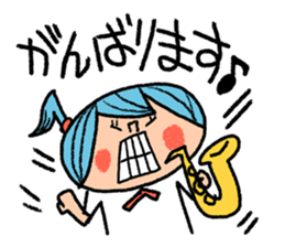 Go for it! Wind music sticker #5742539