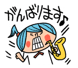 Go for it! Wind music sticker #5742539