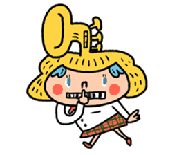 Go for it! Wind music sticker #5742556