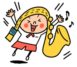 Go for it! Wind music sticker #5742558