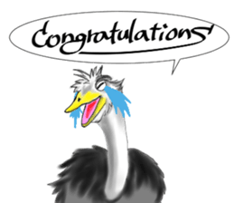 ostrich-Sticker2 sticker #5743086