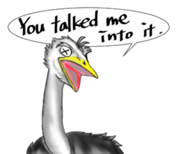 ostrich-Sticker2 sticker #5743088