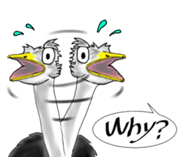 ostrich-Sticker2 sticker #5743095